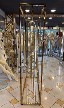 GOLD KAPLAMA DAYANIKLI ABİYE ELBİSE STANDI