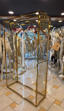 GOLD KAPLAMA DAYANIKLI ABİYE ELBİSE STANDI