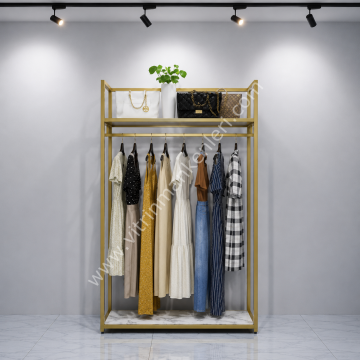 Dekoratif Butik Mağaza Düz Tekli Elbise Askılık