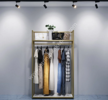 Dekoratif Butik Mağaza Düz Tekli Elbise Askılık