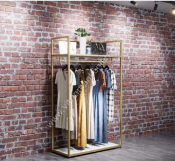 Dekoratif Butik Mağaza Düz Tekli Elbise Askılık