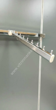 6 Adet 20x30 Kare Traverse Geçme Eğimli Baston Raf Dekoratif Baston(PİMLİ)