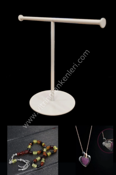 Metal T kolye askısı Takı Düzenleyici Takı Askısı Takı Standı TeSbih Askısı Bileklik Askısı