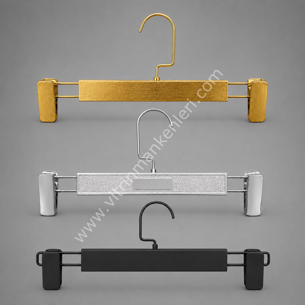 Etek Pantolon Askısı Siyah/Gold/Krom