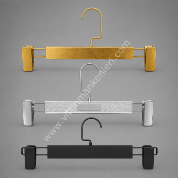 Etek Pantolon Askısı Siyah/Gold/Krom