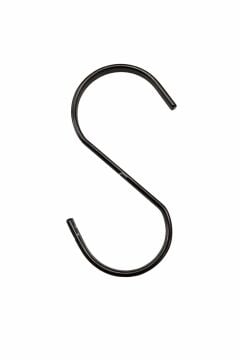 100 Adet Siyah Renk Çok Amaçlı Paslanmaz Çelik S Kanca - Mutfak Banyo Depo Gardırop