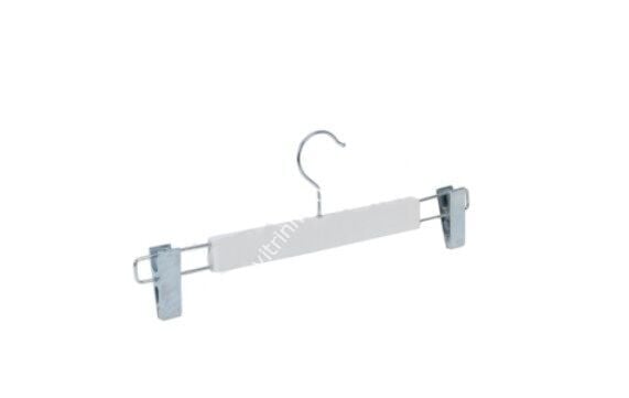 Plastik Beyaz Lüks Etek Pantolon Askısı (100 Adet)