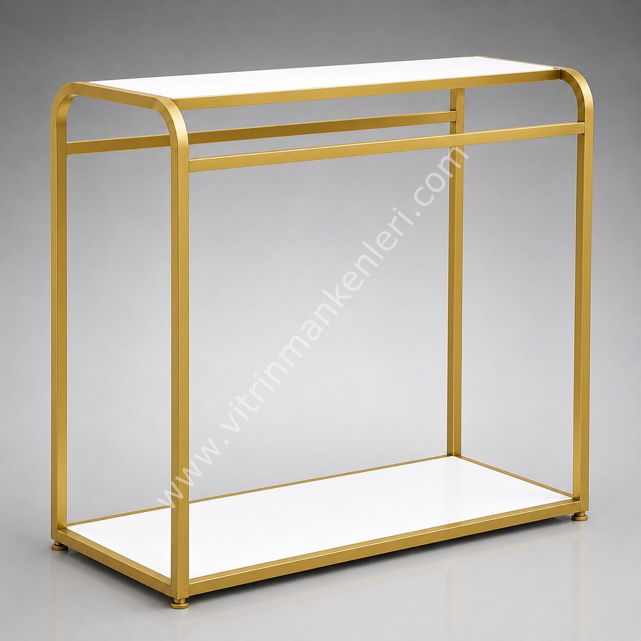 OVAL BÜKÜMLÜ ÇİFTLİ ASKILIK STANDI GOLD STATİK BOYA