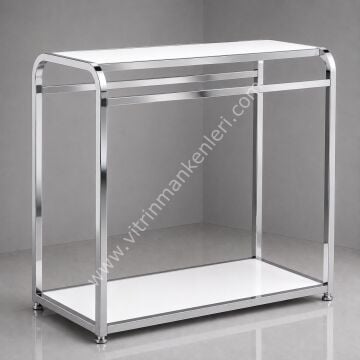 OVAL BÜKÜMLÜ ÇİFTLİ ASKILIK STANDI KROM KAPLAMA
