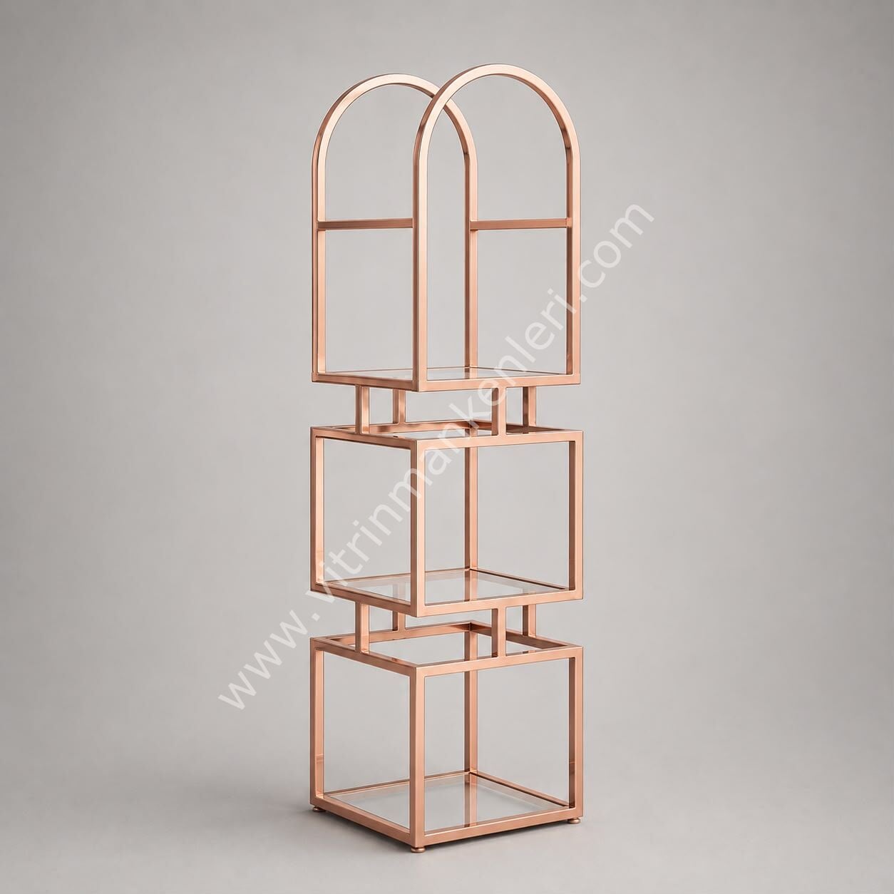 DEKORATİF GEOMETRİ STAND ROSE GOLD