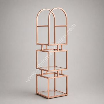 DEKORATİF GEOMETRİ STAND ROSE GOLD