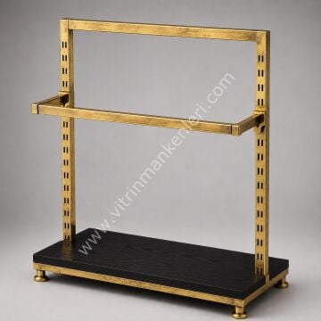 Çift Taraflı  Çok Amaçlı Orta Stand GOLD ESKİTME - SİYAH