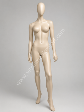 Polyester Vitrin Bayan Boy Mankeni (İRİ GÖĞÜSLÜ)