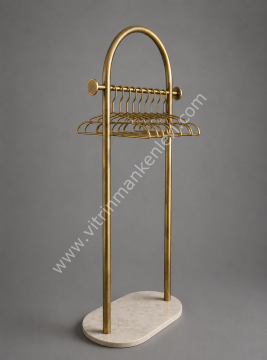 Mağaza butik çekim standı GOLD ESKİTME - BEYAZ