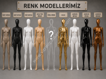 Polyester Vitrin Bayan Boy Mankeni