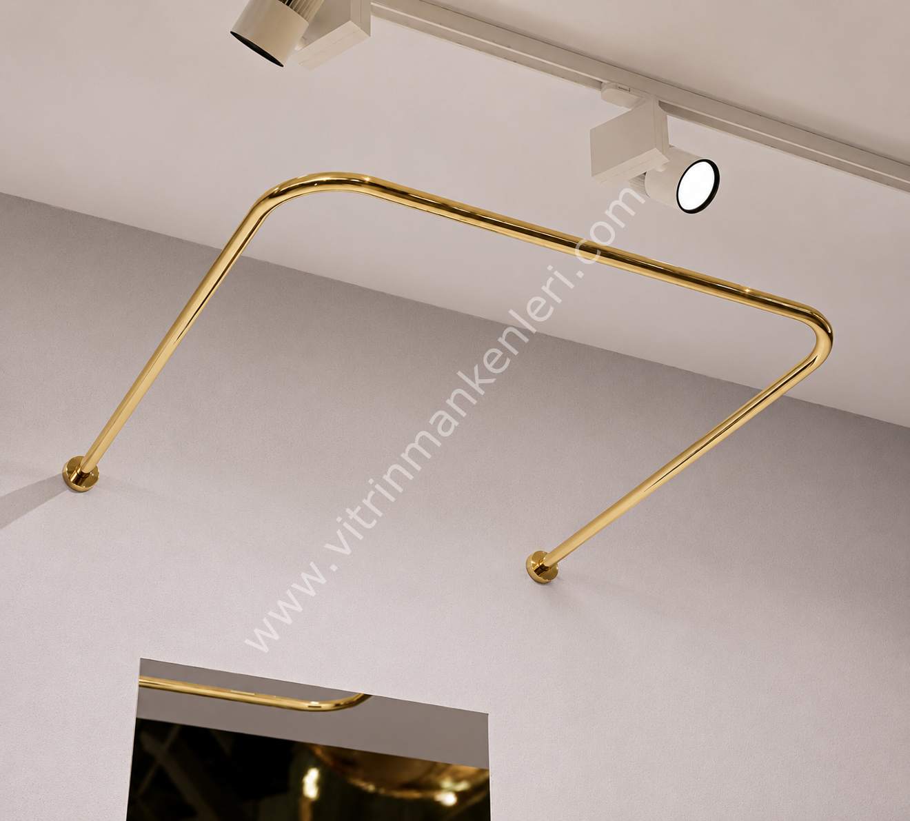 PERDE KABİN DEMİRİ GOLD KAPLAMA