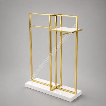 Orta Stand BEYAZ - GOLD KAPLAMA