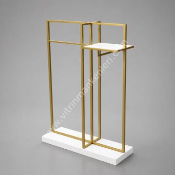 Orta Stand BEYAZ - GOLD STATİK BOYA