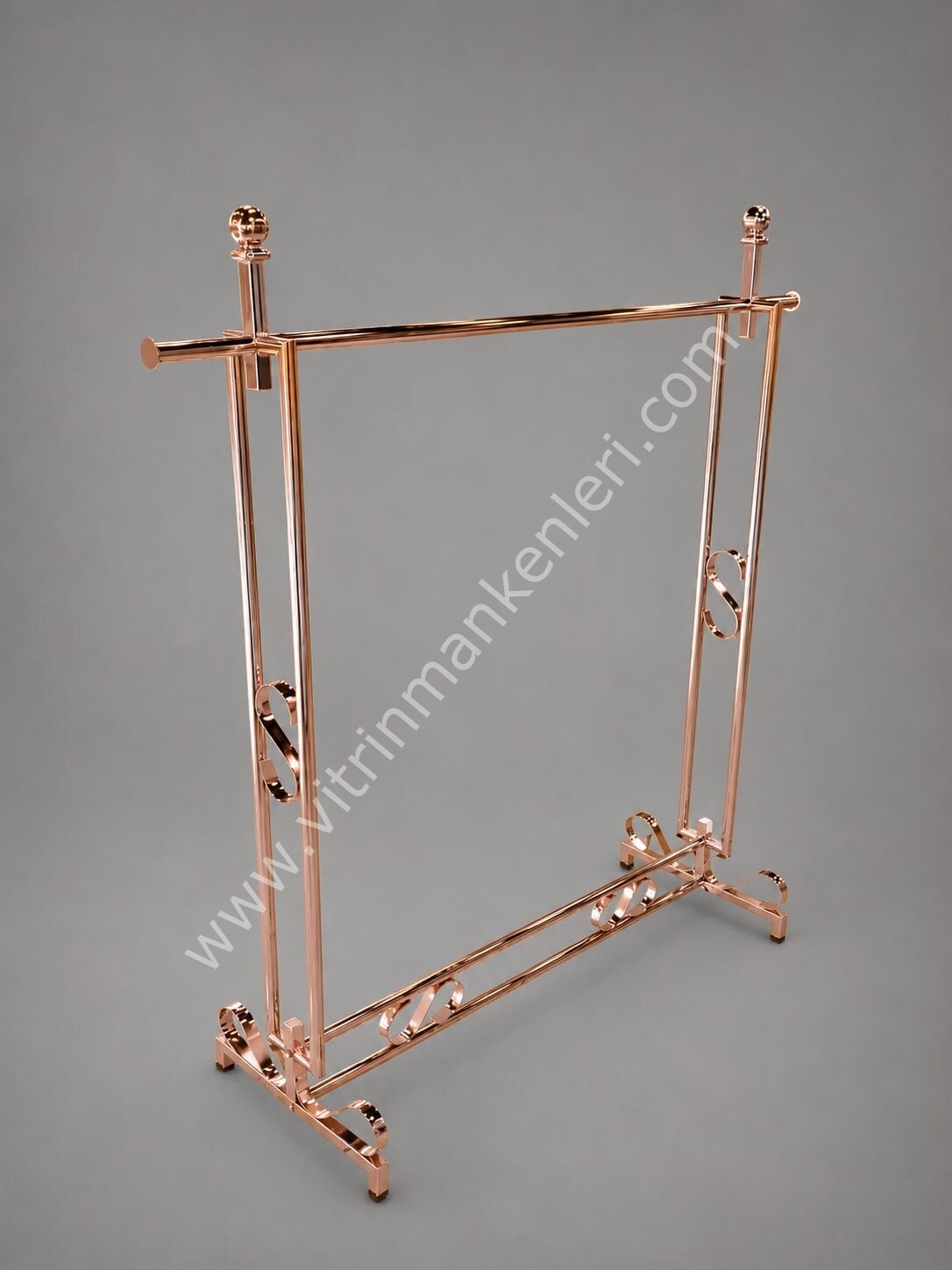 GOLD KAPLAMA DAYANIKLI FERFORJE ELBİSE STANDI ASKISI ROSE GOLD