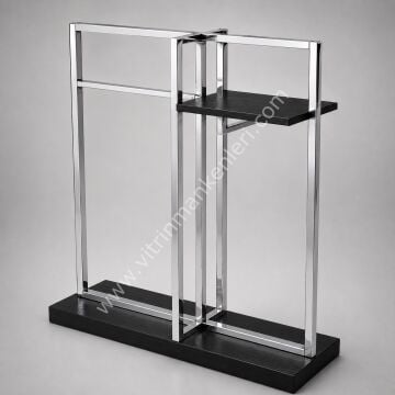 Orta Stand SİYAH - KROM KAPLAMA