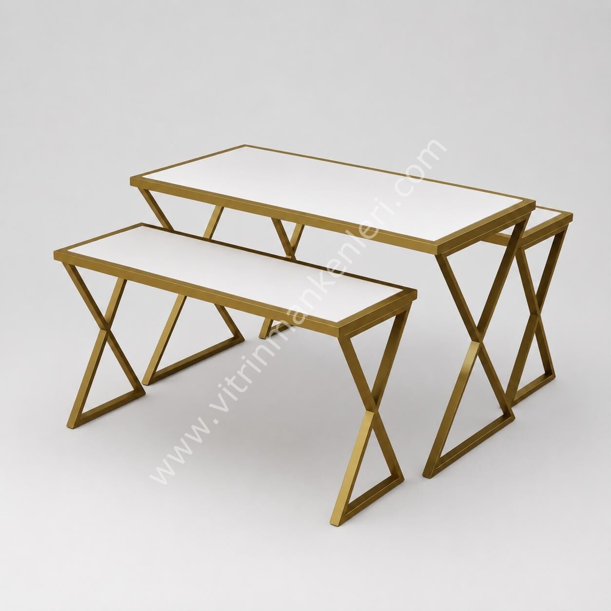 Katlama Masası GOLD STATİK BOYA - BEYAZ