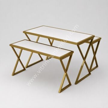 Katlama Masası GOLD STATİK BOYA - BEYAZ