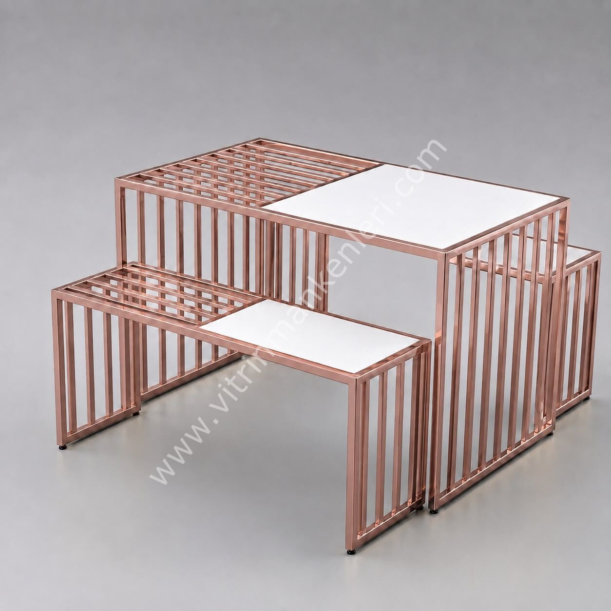 Katlama Masası ROSE GOLD - BEYAZ