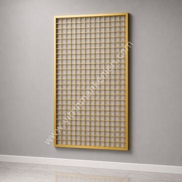 90x190 Siyah,duvara Monte Tel Pano, Sık Telli Aksesuar Bijuteri Panosu GOLD STATİK BOYA