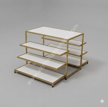 Katlama Masası GOLD STATİK BOYA - BEYAZ