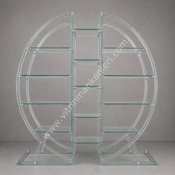 OVAL VİTRİN STANDI ÖZEL RENK