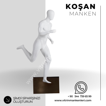 Sporcu Erkek Koşan Vitrin Mankeni