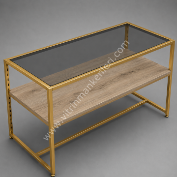 Orta Stand GOLD KAPLAMA - ATLANTİK ÇAM