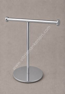 Metal T kolye askısı Takı Düzenleyici Takı Askısı Takı Standı TeSbih Askısı Bileklik Askısı KROM KAPLAMA