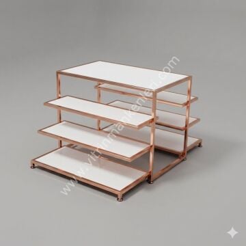 KATLAMA MASASI ROSE GOLD - BEYAZ