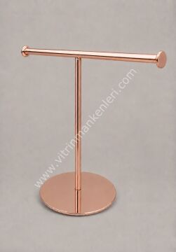 Metal T kolye askısı Takı Düzenleyici Takı Askısı Takı Standı TeSbih Askısı Bileklik Askısı ROSE GOLD