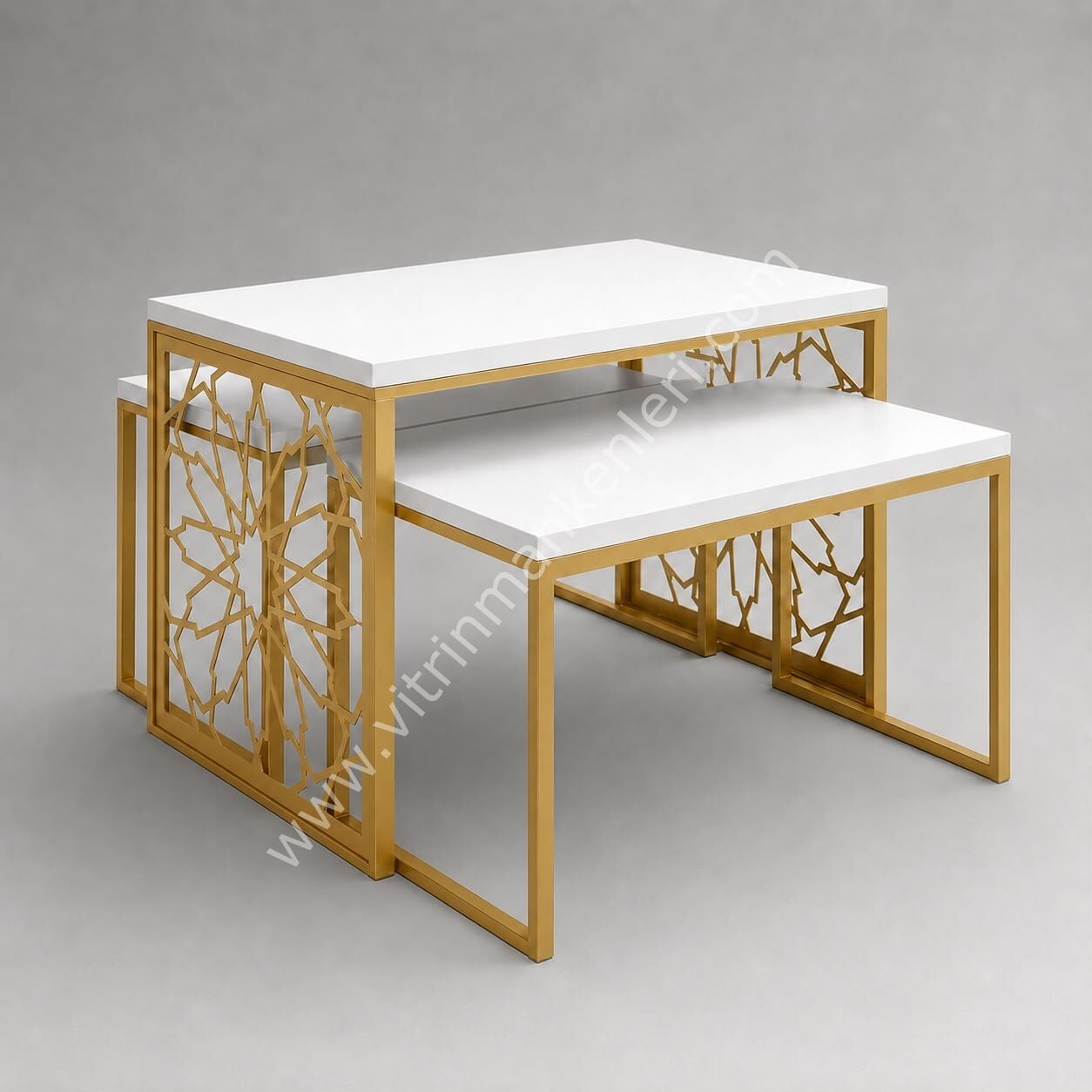 Orta Stand GOLD STATİK BOYA - BEYAZ