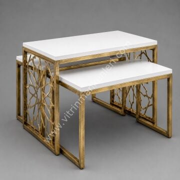Orta Stand GOLD ESKİTME - BEYAZ