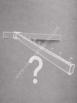 6 Adet 20x30 Kare Traverse Geçme Eğimli Baston Raf Dekoratif Baston(PİMLİ) ÖZEL RENK