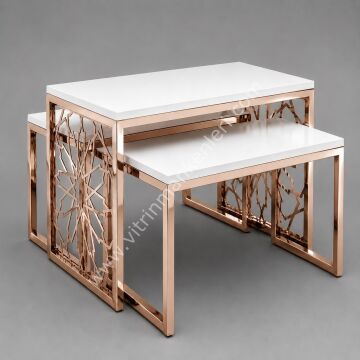 Orta Stand ROSE GOLD - BEYAZ