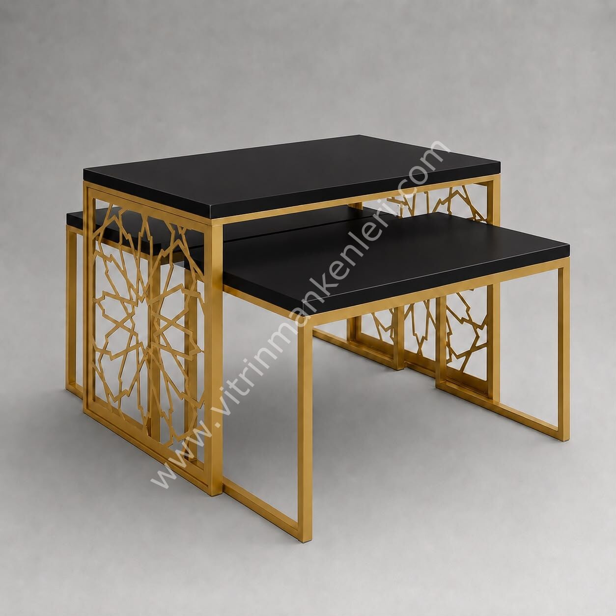 Orta Stand GOLD STATİK BOYA - SİYAH