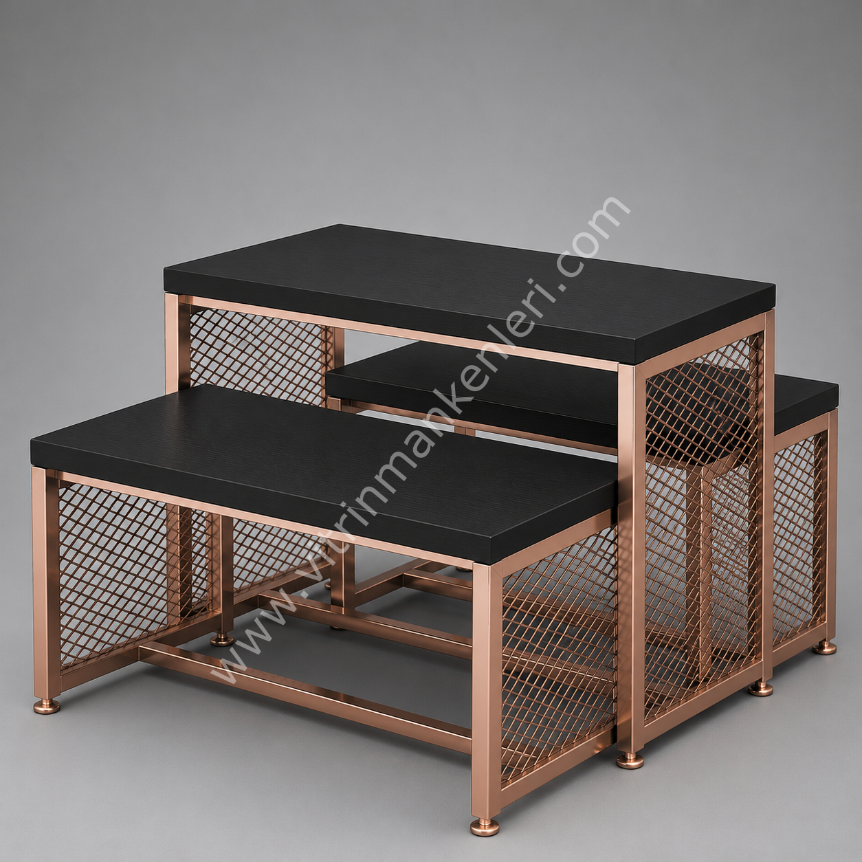 KATLAMA MASASI ROSE GOLD - SİYAH