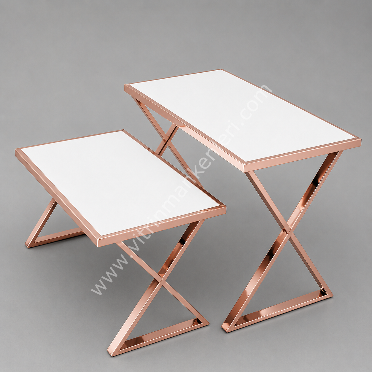 Orta Stand ROSE GOLD - BEYAZ