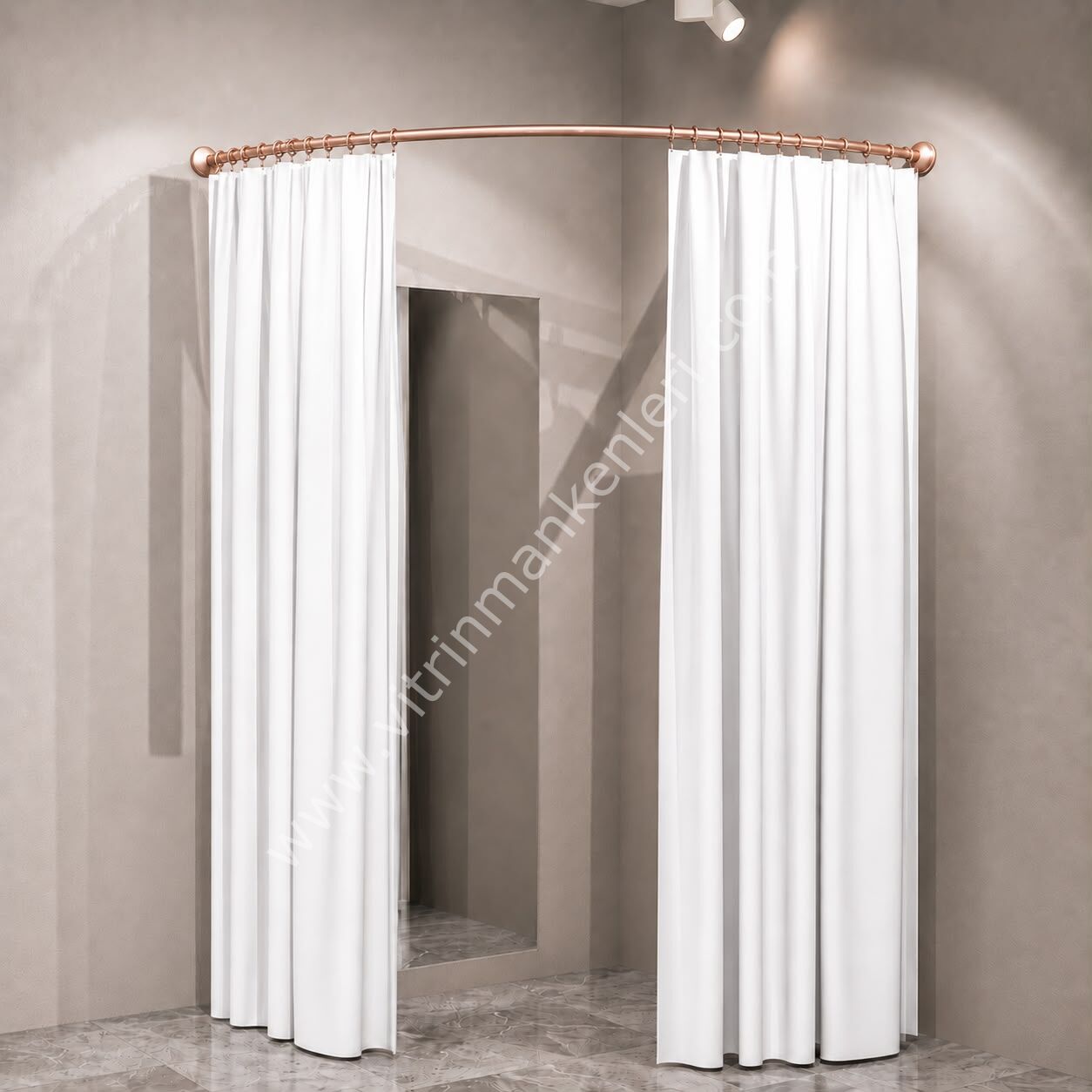 PERDE KABİN DEMİRİ ROSE GOLD