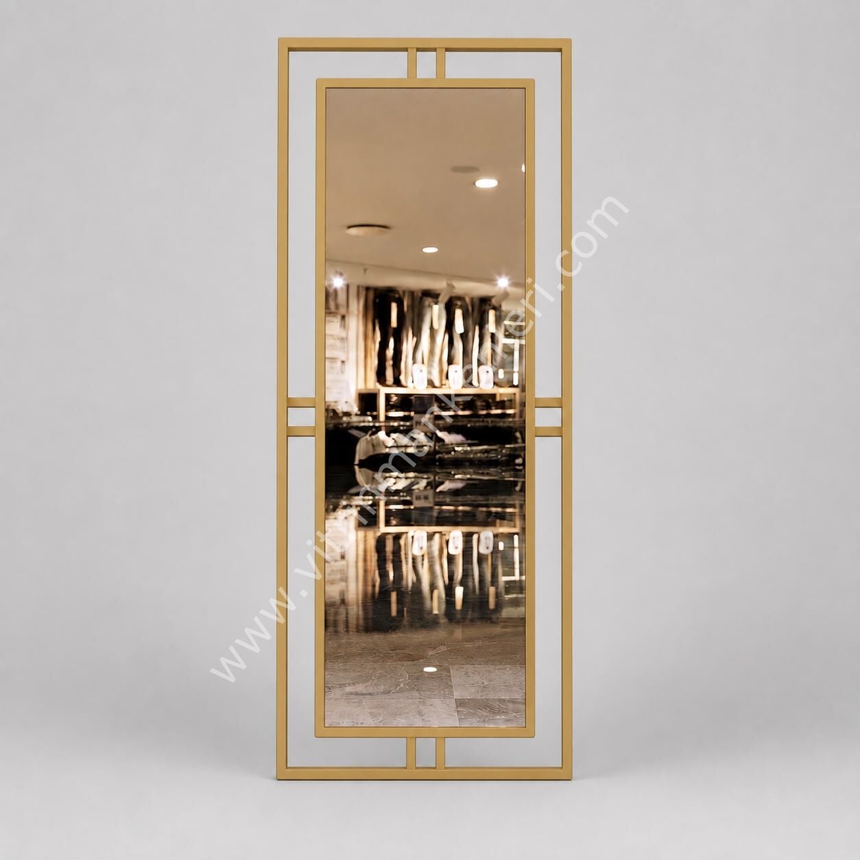 Dekoratif Ayna GOLD STATİK BOYA