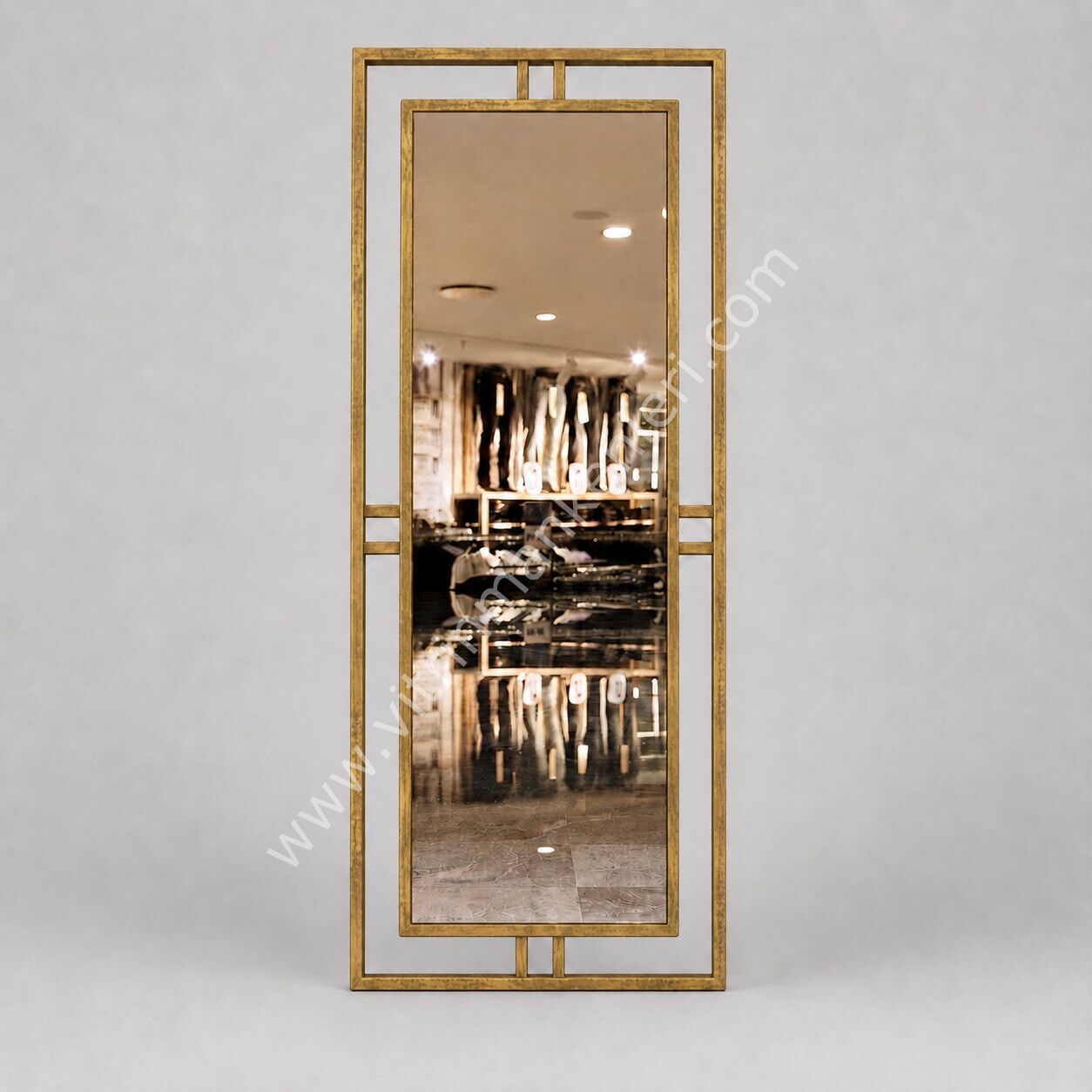 Dekoratif Ayna GOLD ESKİTME