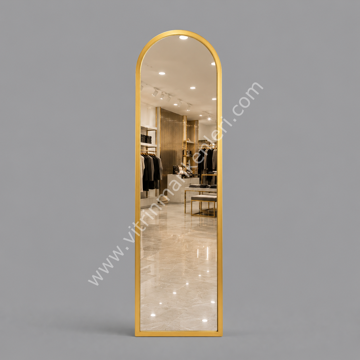 Dekoratif Ayna GOLD STATİK BOYA
