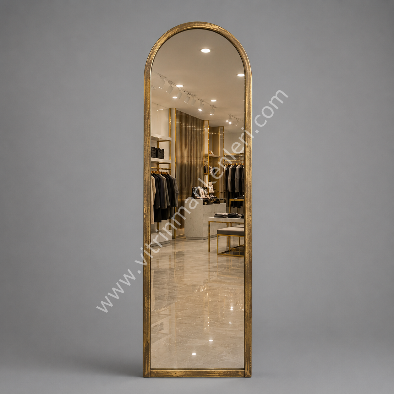 Dekoratif Ayna GOLD ESKİTME