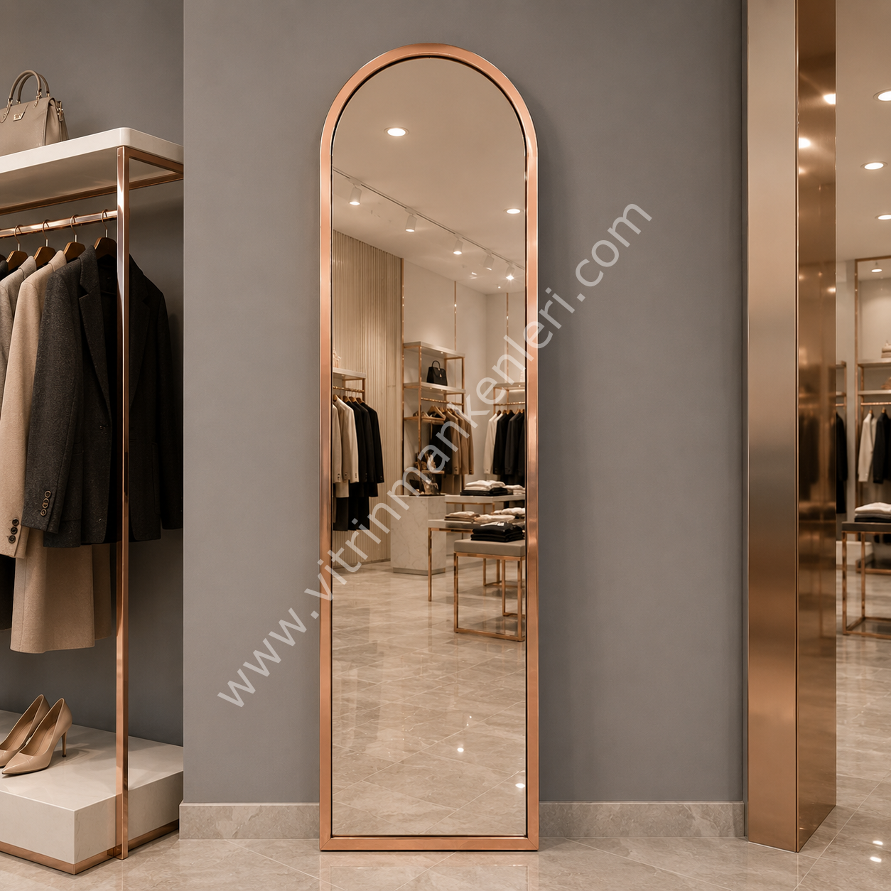 Dekoratif Ayna ROSE GOLD