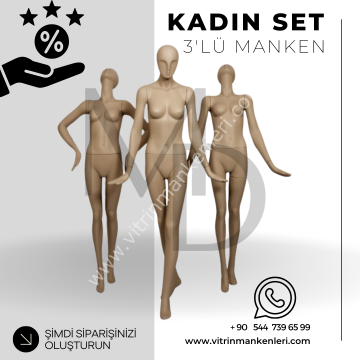 Kadın Set  3'lü Manken