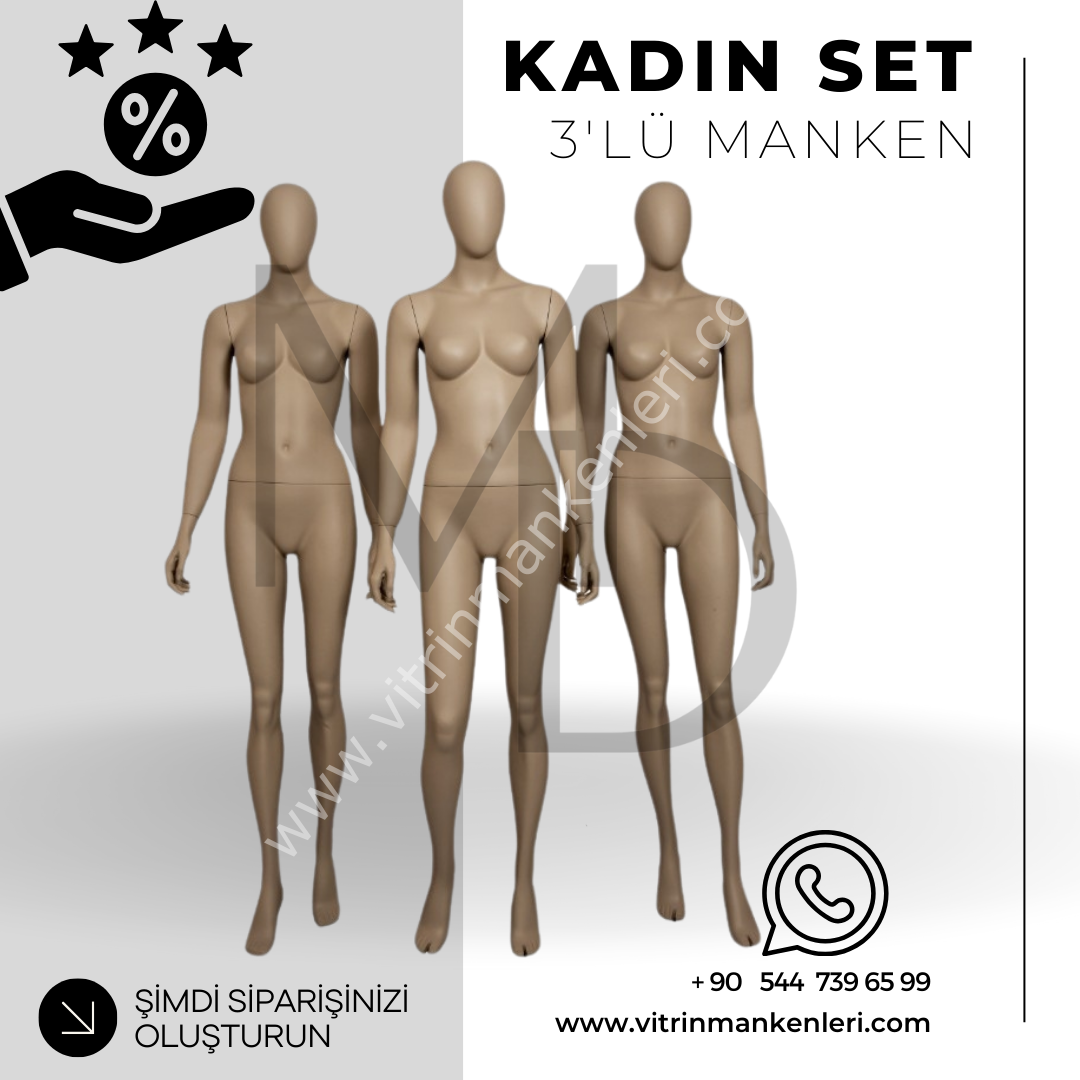Kadın Set  3'lü Manken
